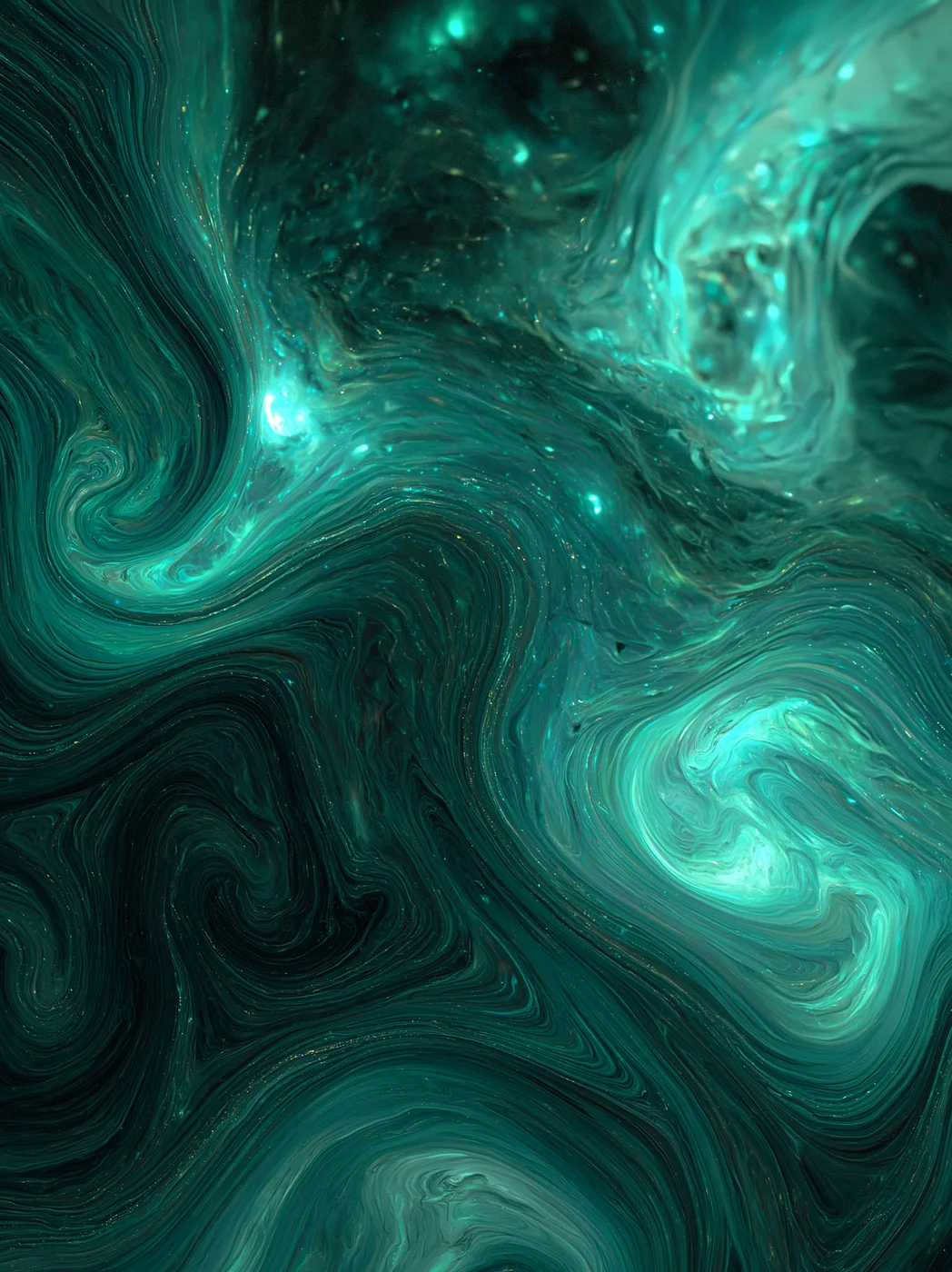 A teal and amber atmospheric field with drifting currents and glowing edges, suggesting routes gathering from the same weather system.